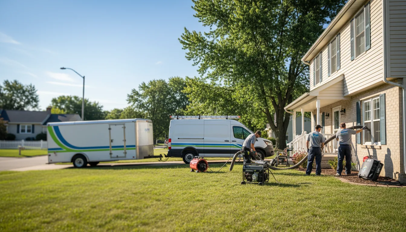 Flooded Basement Restoration And Cleanup With Repair in Belpre, OH near me